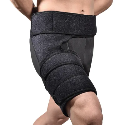 Hip Brace Thigh Compression Sleeve Support with Hot Cold Pack Hip Pain Relief Support for Hip Replacements Abduction Brace