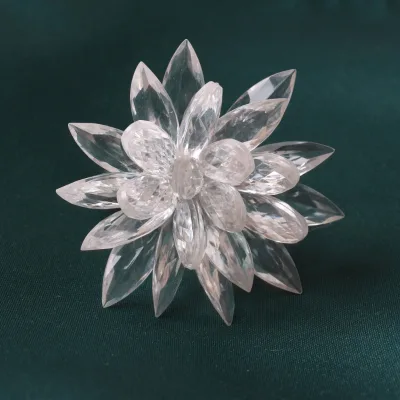 Plastic Flower Acrylic Napkin Rings