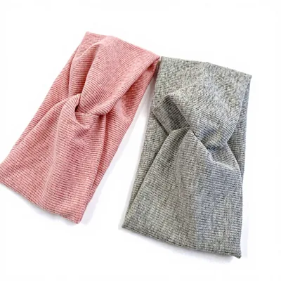 European American Cross-Border Exclusive Hot-Selling Ultra-Light Threaded Cotton Cross Hairband Kids Elastic Headband Party Use