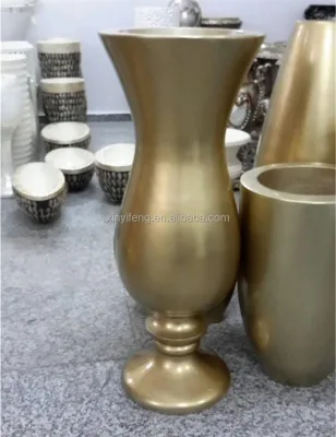 Horn Mouth Artificial Flower Floor Large Vase Drawing Room Hallway Decoration