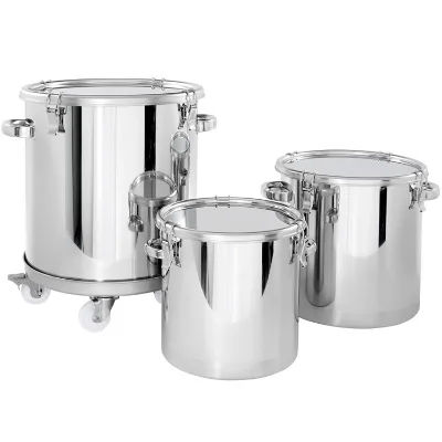 Customized 100L 50L Stainless Steel Food Grade Milk Storage tank with Well sealed