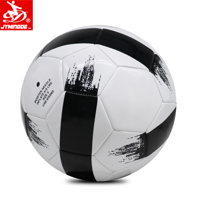 Pu Pvc Foot Balls Football Football Black and White