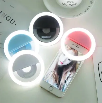 Wholesale LED Selfie Ring Light Battery Rechargeable Ring Lamp for Smart Phone Makeup