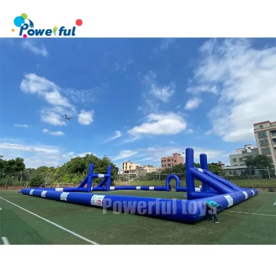 Big Size Outdoor Inflatable Rugby Field Team Sports Football Playing Ground for Rental