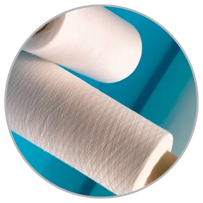 White Viscose Bamboo Ring Spun Yarn for Knitting