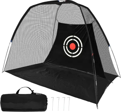 10 X 7 X 6 Foot Golf Practice Net Heavy Golf Net with Bag Is Used for Indoor and Outdoor Training.