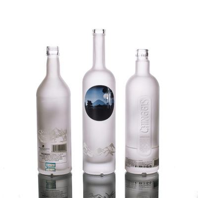 Custom Label Chinggis Khan Vodka 750 ml Glass Bottle