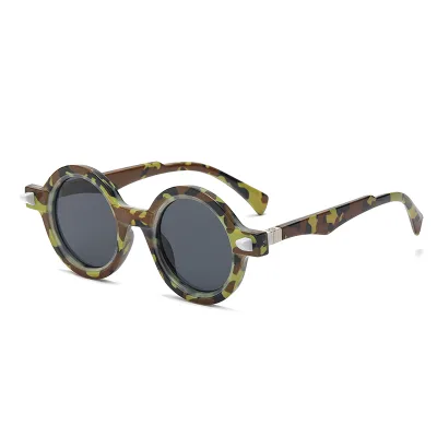 Fashion Steampunk Sunglasses Women Men Retro Round Shades Black Men's Sun Glasses Pilot Sunglasses