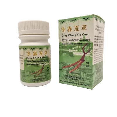 100% Pure Natural Cordyceps Capsules 450mg Immunity Boosting Health Supplement for Adults Men Women