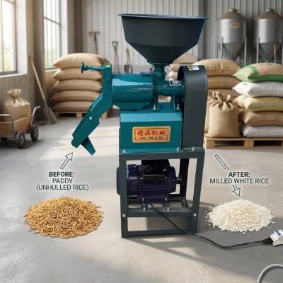 High Output Rice Husking Machine for Efficient Rice Shell Removing With Stable Performance for Grain Processing Workshops