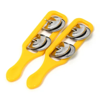 Plastic Hand Bell High Quality Cymbals with Handle Shaking Musical Instruments That You Shake Multi-color Hand Bells Noisemaker