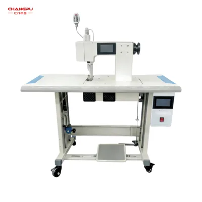 Ultrasonic Radial Wave Sewing Machine Ultrasonic Embossing Sewing Machine for Leather