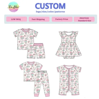 Dolike Bamboo Baby Lounge Wear Kids Clothes Custom Pajamas Character Bamboo Pajamas