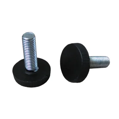 Black Furniture Plastic Adjustable Glide Feet