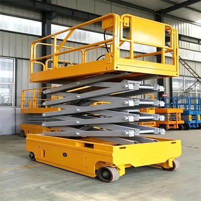 Compact Scissor Lift Battery Powered Single Man Aerial Platform