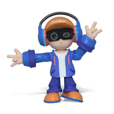 Boy Dancing Robot Action Figure /App Interactive 10+ Degrees Freedom Touch Sensor Light Sound Collectible Toy Desk