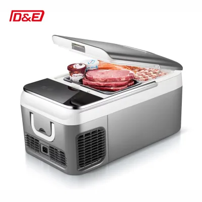 Mini Car Fridge Mini Cooler 100V 220V 240V 12V 24V Car Refrigerator 18L Mini Fridge for Food Drink