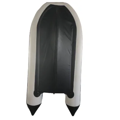 YUNFAN Aluminum Floor Black Inflatable Boat Resce Boat Rowing SD380 with 0.7mm