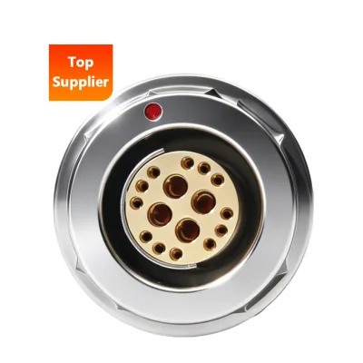 BEXKOM Waterproof Female Connector 4*powers+12*signals 25A 2100V EMC Shielded Gold Plated for Laser Cutting Machine Tool Factory