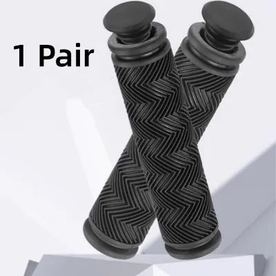 Mountain Bike Double-Barrel Water-Pattern Rubber Fixed-Gear Handlebar Grips 22.2mm Bicycle Riser Bar Colored Comfortable Hand
