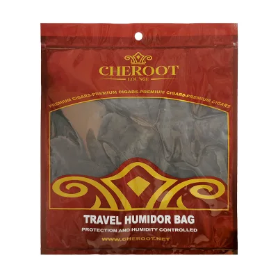 Printed Travel Cigar Bag Reusable Cigar Humidor Bags with Humidity Control Cigar Storage
