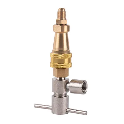 Durable Brass High-Pressure Nozzle with Shut-off Ball Valve for Car Detailing
