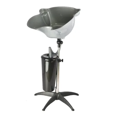 Modern Design Height Adjustable Mobile Shampoo Basin Sink Stand for Beauty Salon Bathroom or Outdoor Hospital Application