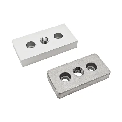 Aluminum Rectangular End Plates for Connecting Profiles to Other Accessories