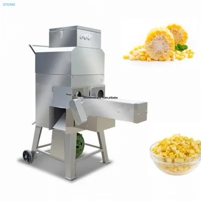 Stainless Steel Industry Fresh Sweet Corn Thresher Corn Seed Peeler / Automatic High Quality Cooked Fresh Corn Threshing Machine