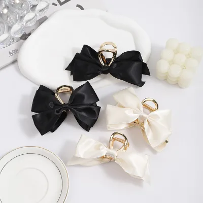 Elegant Design Hair Clips for Women Girls Custom Wholesale Alloy Bow Knot European American Style Hair Claws