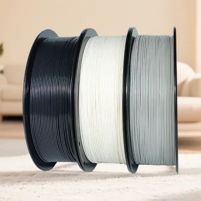 Colorzone 2KG Rapid PLA Plus Filament 1.75mm Black 3D Printer Material High Speed 30-600mm/s Dimensional Accuracy