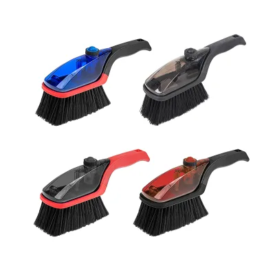 2-in-1 Car Cleaning Brush Soft Foam Bristle with Water Tank for Tire, Body & Wheel Scratch-Free Wash