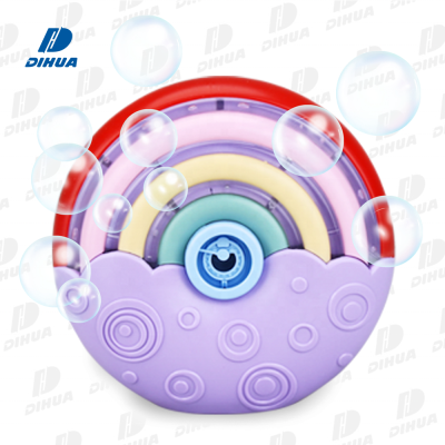 Jolly Bubbles - Portable Bubble Maker Machine with 100ML Solution Creates 2000+ Colorful Bubbles for Kids Party Fun
