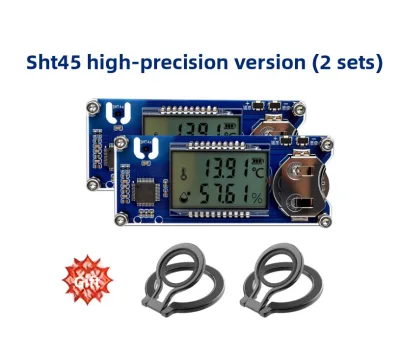 OEM/ODM Customization SHT45 Temperature & Humidity Sensor with Display Temperature and Humidity Sensor for Cigar Storage