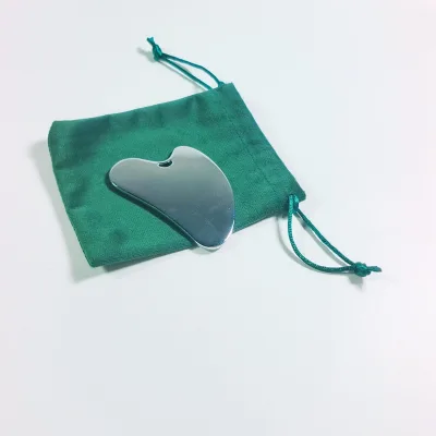 HZ Cheap Factory Price Visage Gua Sha Face and Body Metal Zinc Alloy Heart Shape Guasha Tools