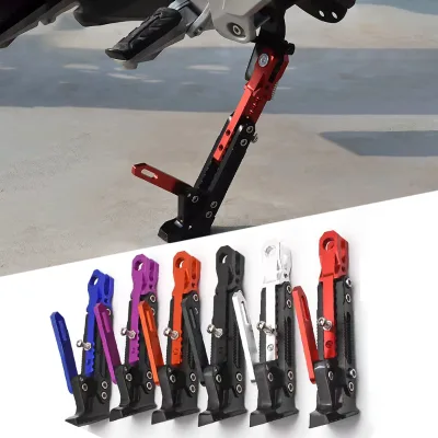 Height Adjustment CNC Metal Motorcycle Foot Kickstand Electrombile Kick Side Stand for Universal Motorcycle Parts