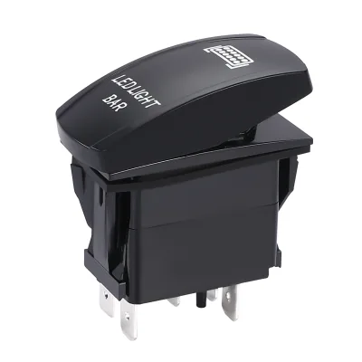 Custom Waterproof Boat-shaped 5/Five Pins ON-OFF Button Rocker Switch Dust ABS Rocker Switch