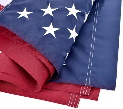 American Flag 4x6 ft US Flag USA Banner with Embroidered Stars Sewn Stripes Durable United States Flags