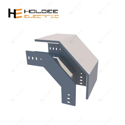 HOLDEE Functional Solid Cable Tray 90-Degree Vertical Outside Bend Elbow for Cable Trunking