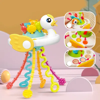 Hot Selling Recommended Baby Toy Twitch Baby Grip Training Can Be Boiled to Soothe Educational Glue Ball Ufo