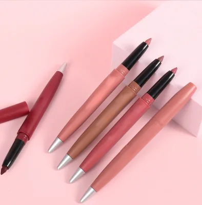 Wholesale Manufacturer Long-Lasting Lip Liner 6 Matte Colors Lipstick Pencil Not Easy to Fade Lip Hook Pen