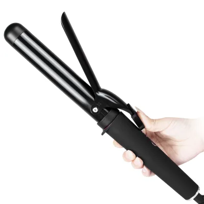 Customize Fashion Electric LED Display Ceramic PTC Heating Professional Hair Curler Curling Iron Clamp Clip 3-Temperature Hotel