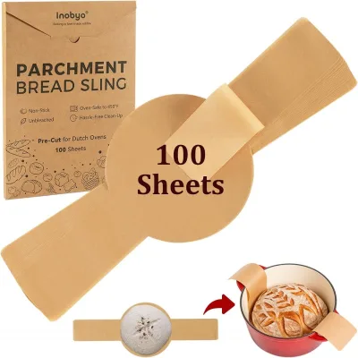 Oven Liner with Handle Cooking Grill  Mat Set of 100 Heavy Duty Coated Papers