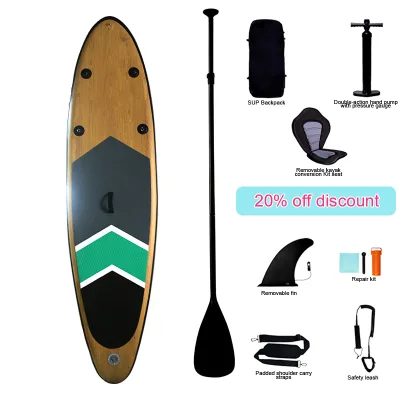 2023 Hot Sale Inflatable SUP Board with 1000D Drop Fiber and 09PVC for Ocean Waters PVC Material