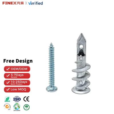 Self Drilling Plastic Drywall Anchor with Tool High Load Capacity Diameter 10-15mm
