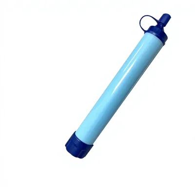 Wilderness Survival Blue Water Purifier Emergency Tool Multi-Functional Portable Filter Direct-Drinking Suction Tube
