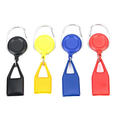 Cheap Custom Logo Smoking Accessories Stretchable Portable Lighter Keychain Pull Out Retractable Clip Leash Lighter Holder