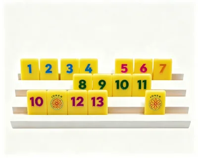 Brand Logo Rummikub Game Pieces OEM Rummy Q Adults Party Games Rummy Tiles