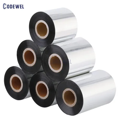 Premium Wax Thermal Transfer Black TTR Ribbon Roll 110mm X 300m Compatible for Zebra Label Printers