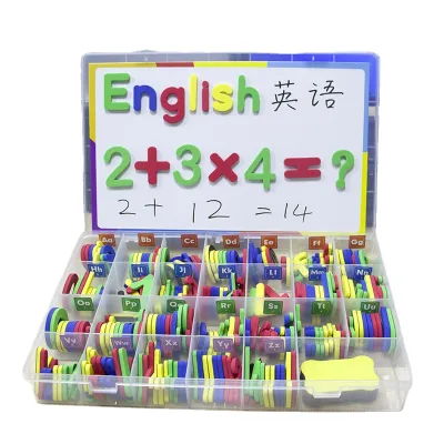 Children Early Educational EVA English Letter Math Number Preschool Learning Arabic Alphabet Spelling Game Plastic Toys for Kids